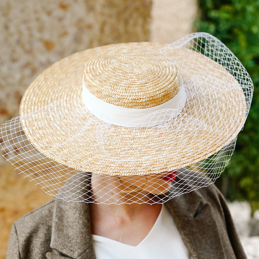 Chapeau coco vintage blanc avis client