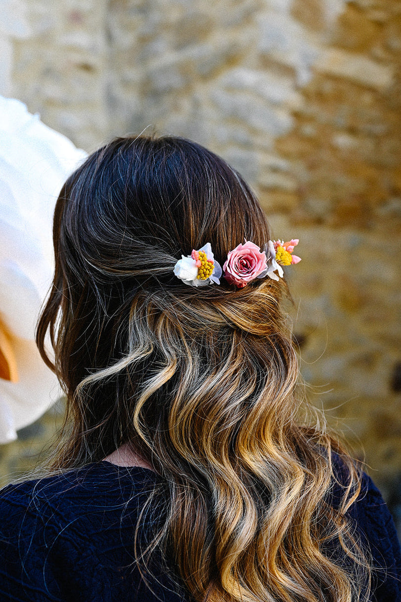 Pics à cheveux Esmée présentés dans une coiffure - Bellemond