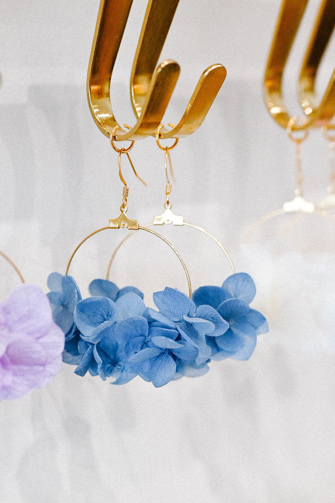 Boucles d'oreilles Kathleen bleues - Bellemond