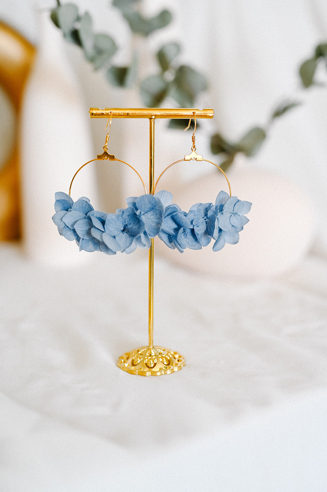 Boucles d'oreilles Kathleen bleues  - Bellemond